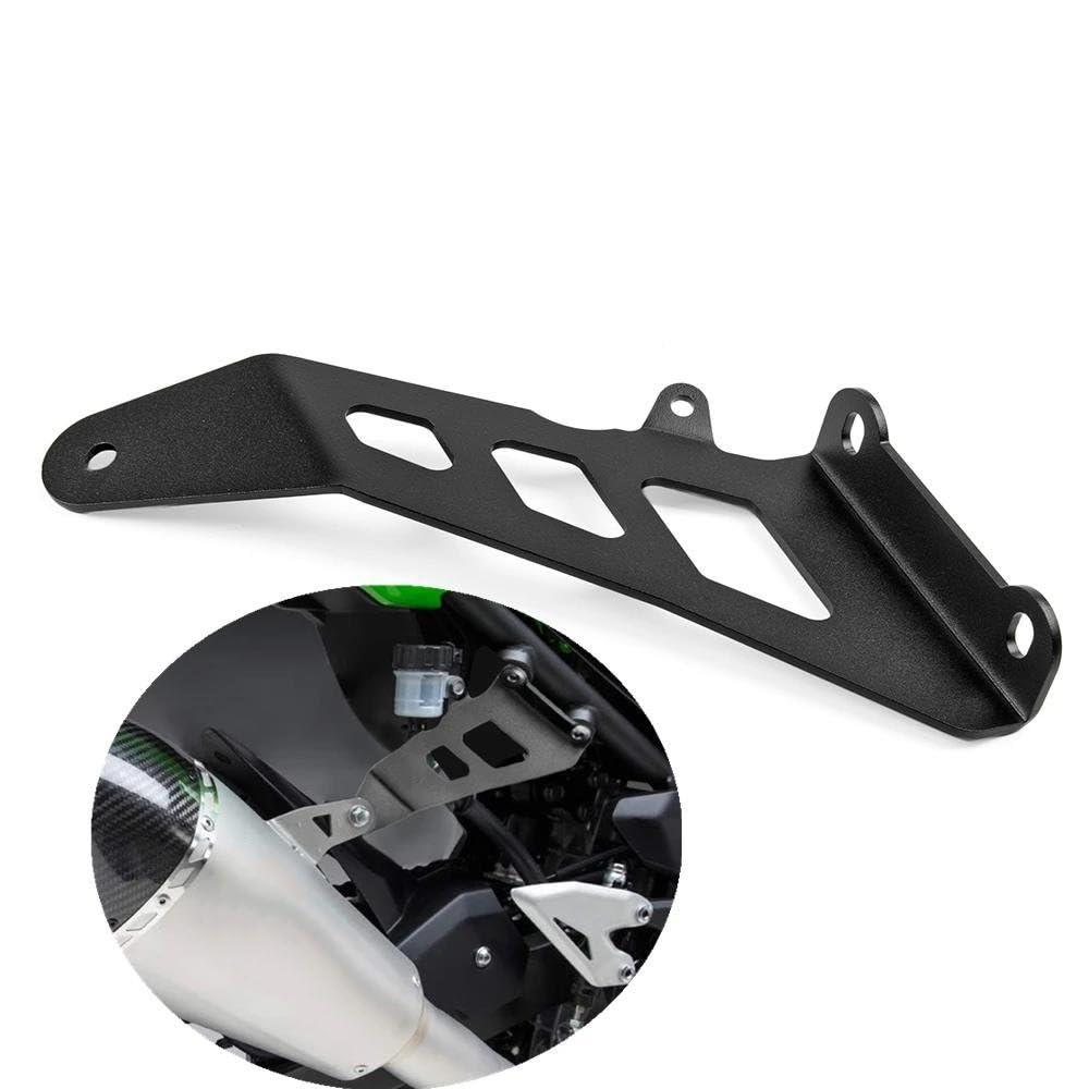 Auspuffhalter Motorrad Auspuffhalterung Schwarz Für Für Ninja 400 (2018, 2019, 2020, 2020+) MENSUNUBNM