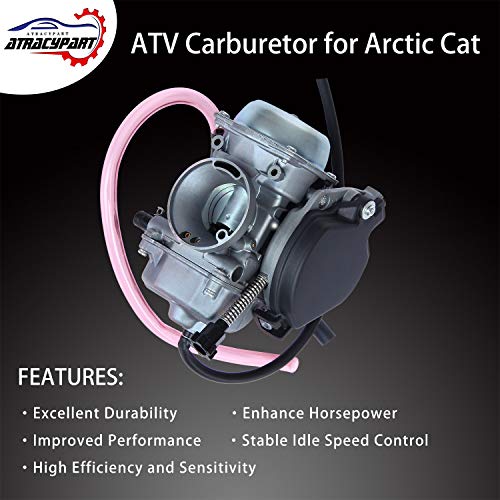 Image of Carburetor for 2001-2005 Arctic Cat 250 300 2x4 4x4 Red Green 42mm 55mm Carb DIAMETER CHECK REQUIRED