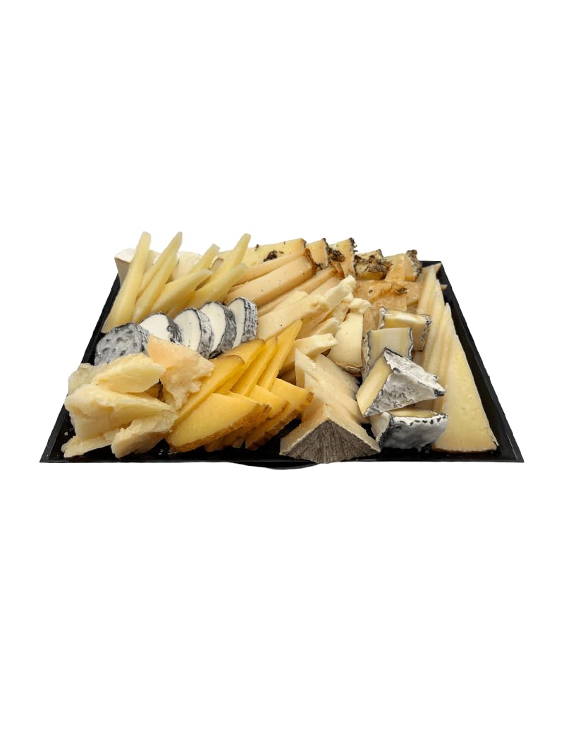 Tabla de Quesos Nacionales Gourmet | Selección Exclusiva de 900gr de queso cortado | Variedades Artesanales y Sabores Auténticos | Ideal para Maridar con Vinos y Realzar Cualquier Ocasión Especial