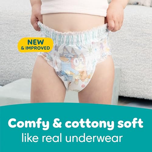 Image of Pampers Easy Ups Pull On Training Underwear Boys, 5T-6T, 2 Month Supply (2 x 84 Count) with Sensitive Water Based Baby Wipes 12X Multi Pack Pop-Top and Refill (1008 Count)