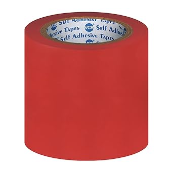 VCR Red Floor Marking Tape - 18 Meters in Length 120mm / 05