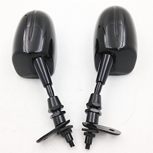 Miniatura 4 de XKH grupo motocicleta Mini Racing espejo para Yamaha YZF R6 YZF R6 2006 2008 YZFR1 R1 2002 2008 negro nuevo