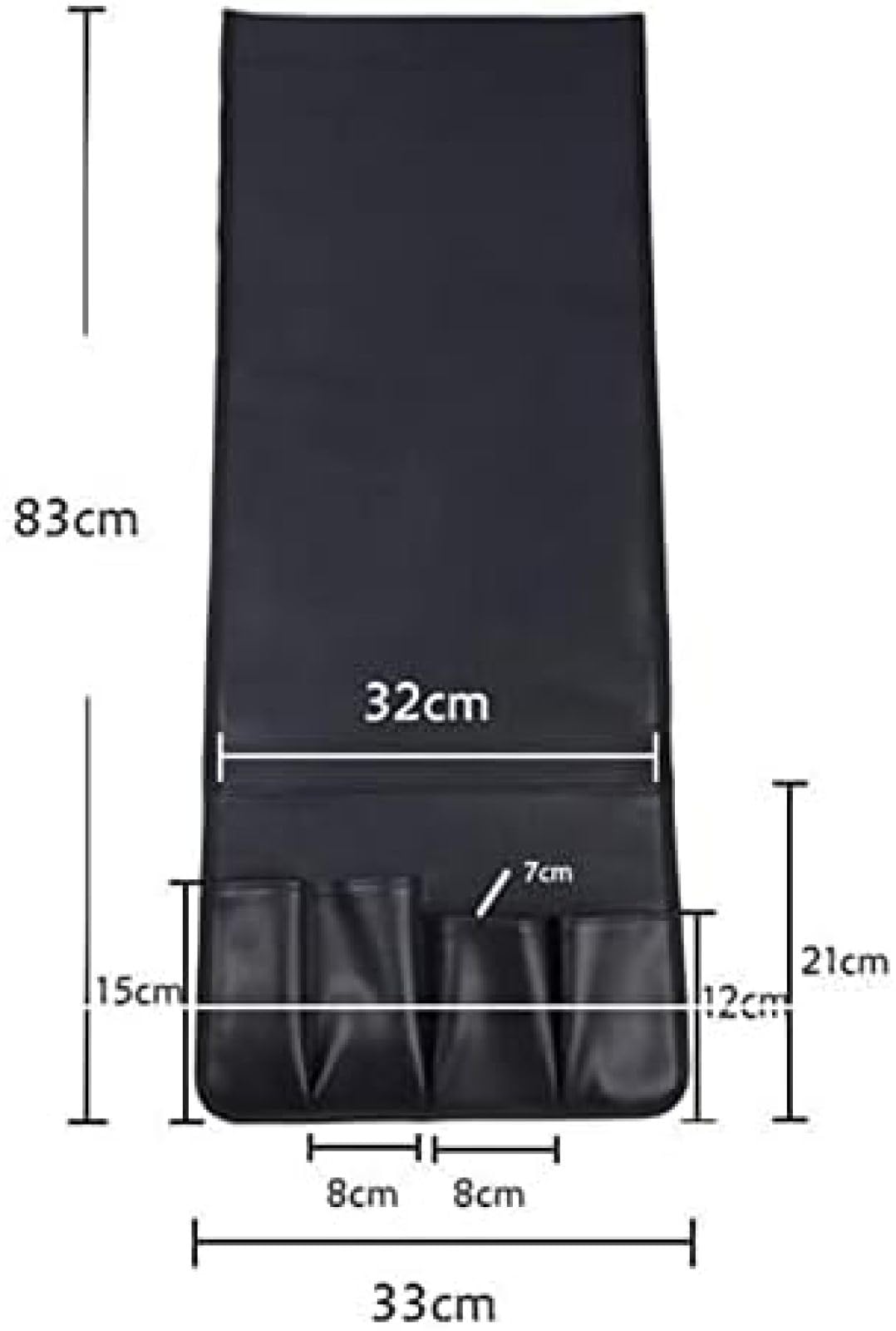 Organizador De Reposabrazos De Sofá De Cuero Antideslizante, Soporte Remoto Para Sofá, Sillón Reclinable, Mesita De Noche Con 5 Bolsillos Para Revistas, Control Remoto De TV, Teléfono,Marrón,Const