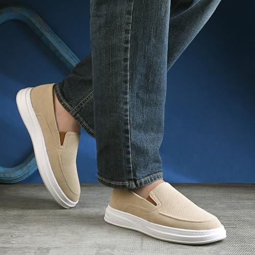 Image of Centrino Driver Loafers for Man | Casual Shoes for Men Stylish | Slip-On Lightweight Moccasins | Cushioned Insole | Comfortable Walking Loafer Shoes for Men | Hand-Stitched | Mens Shoes (9571)