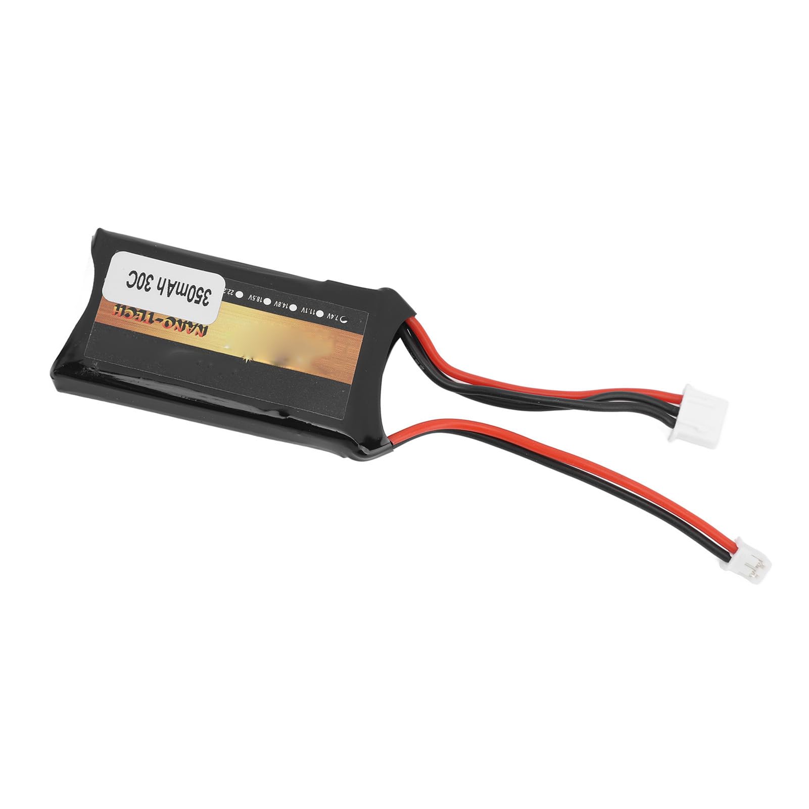 Batterie Lipo 7,4 V 350 MAh 2S, Conception Légère avec Protection Contre Les Surcharges et Protection Contre Les Courts-Circuits, Idéale pour Les Pièces de Rechange de Voiture Télécommandée