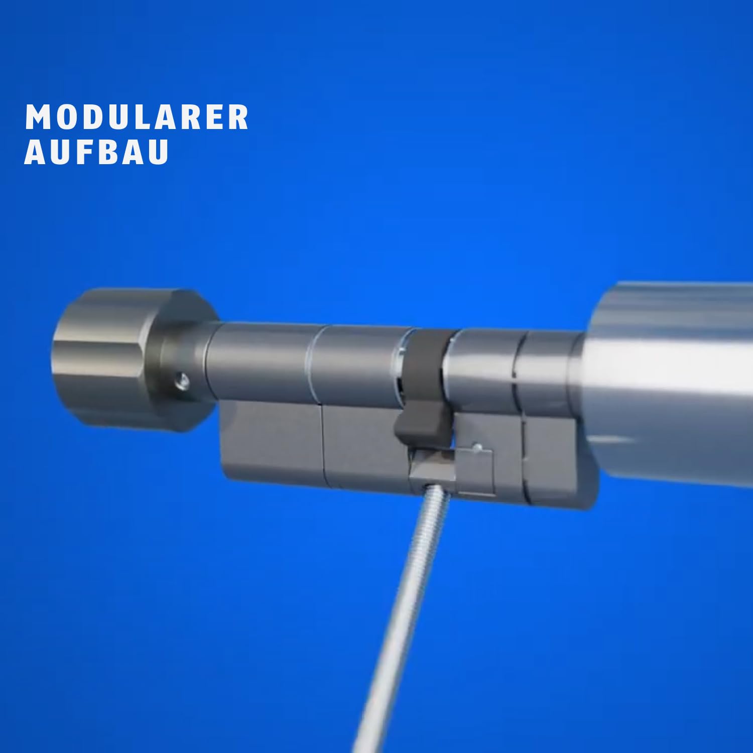 Inteligentny cylinder do drzwi CYLOX One – otwieranie bez klucza za pomocą smartfona i innych akcesoriów – zamek do drzwi z zabezpieczeniem przed przewierceniem – otwieranie za pomocą zewnętrznej