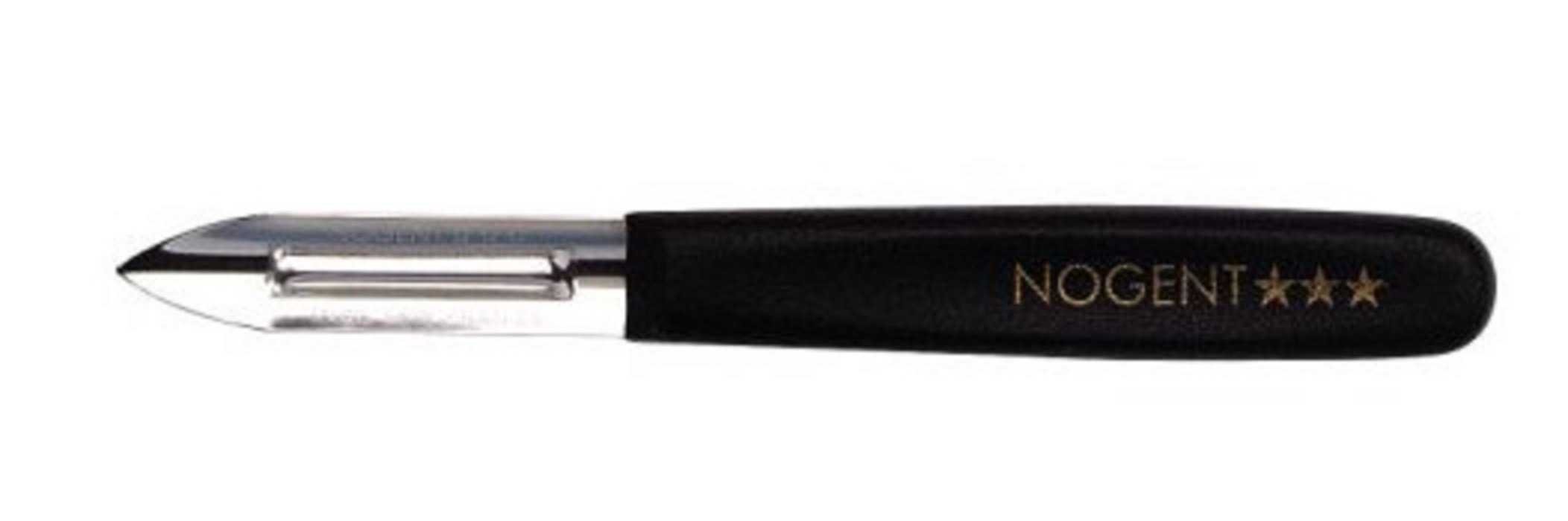 NOGENT - EPLUCHEUR,ECONOME BOIS 2 TRANCHANTS LAME EN ACIER INOX