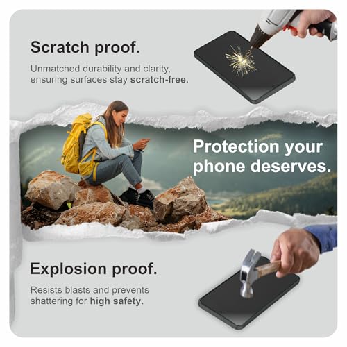 Image of Affix 2 Pack for Privacy Samsung Galaxy S25 Ultra Tempered Glass, Screen Protector Guard with Easy Fix Installation Tool, 9H Hardness Shatterproof, HD Clear Scratch Resistant