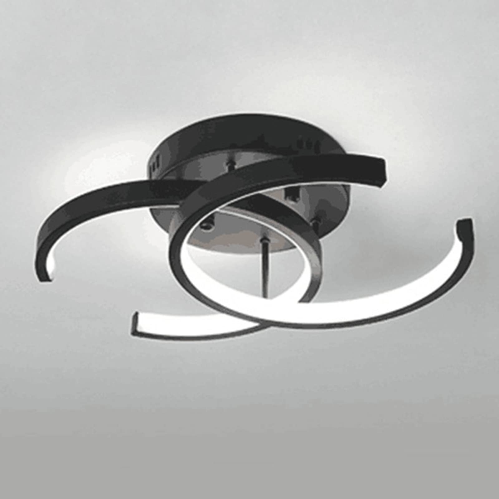 2-punktowe lampy sufitowe LED Nowoczesna lampa sufitowa do montażu podtynkowego Metalowa oprawa sufitowa do salonu Sypialnia Biuro Przedpokój Biały + 3 kolory światła-18W