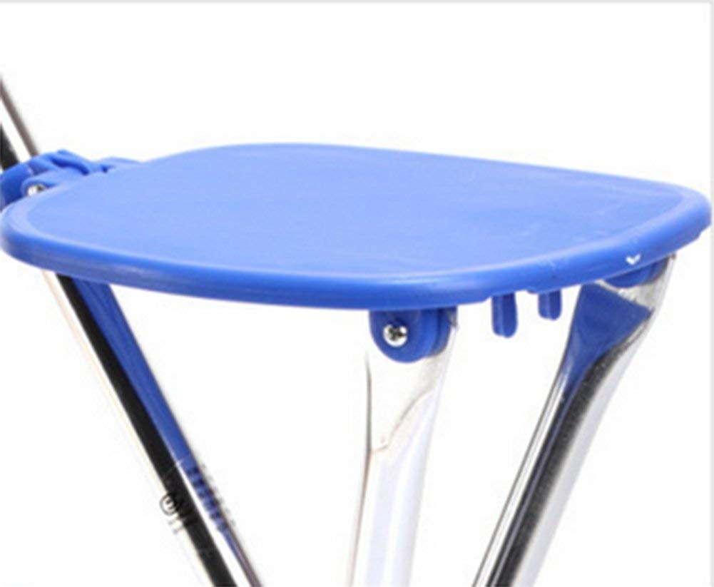 MObyat Andador para Ancianos,Bastón, Práctico Bastón Trípode Plegable Bastón Portátil Taburete Taburete De Aluminio Multifuncional Andador Azul Ancianos