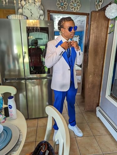 Fashion and Elegant 3 Piece Suit Men Slim Fit Big and Tall Men's Tuxedos for Prom Wedding Party Tux JXZ0392