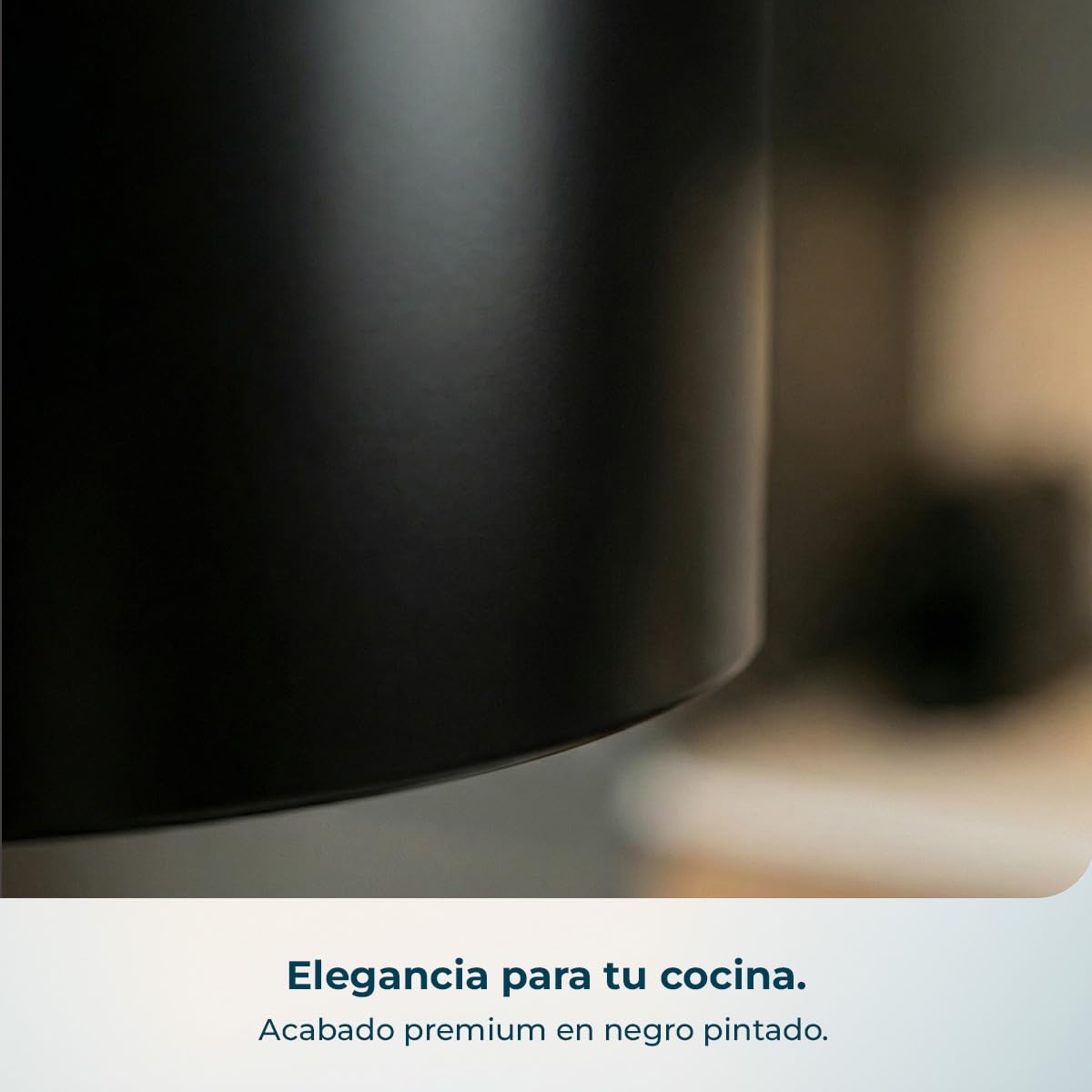 Cecotec Campana Extractora Redonda de Pared 35 cm Bolero Flux DRT 358000 Black A++. Acabado en Negro, Succión 715 m³/h, 2 Velocidades + Función Booster, Filtros de Carbono, Clase A++, Control Táctil