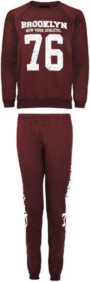 Top Fashion's Ladies Brooklyn 76 Work Out Hoody Sweatshirt Top and Joggers Pants Set size 6-12