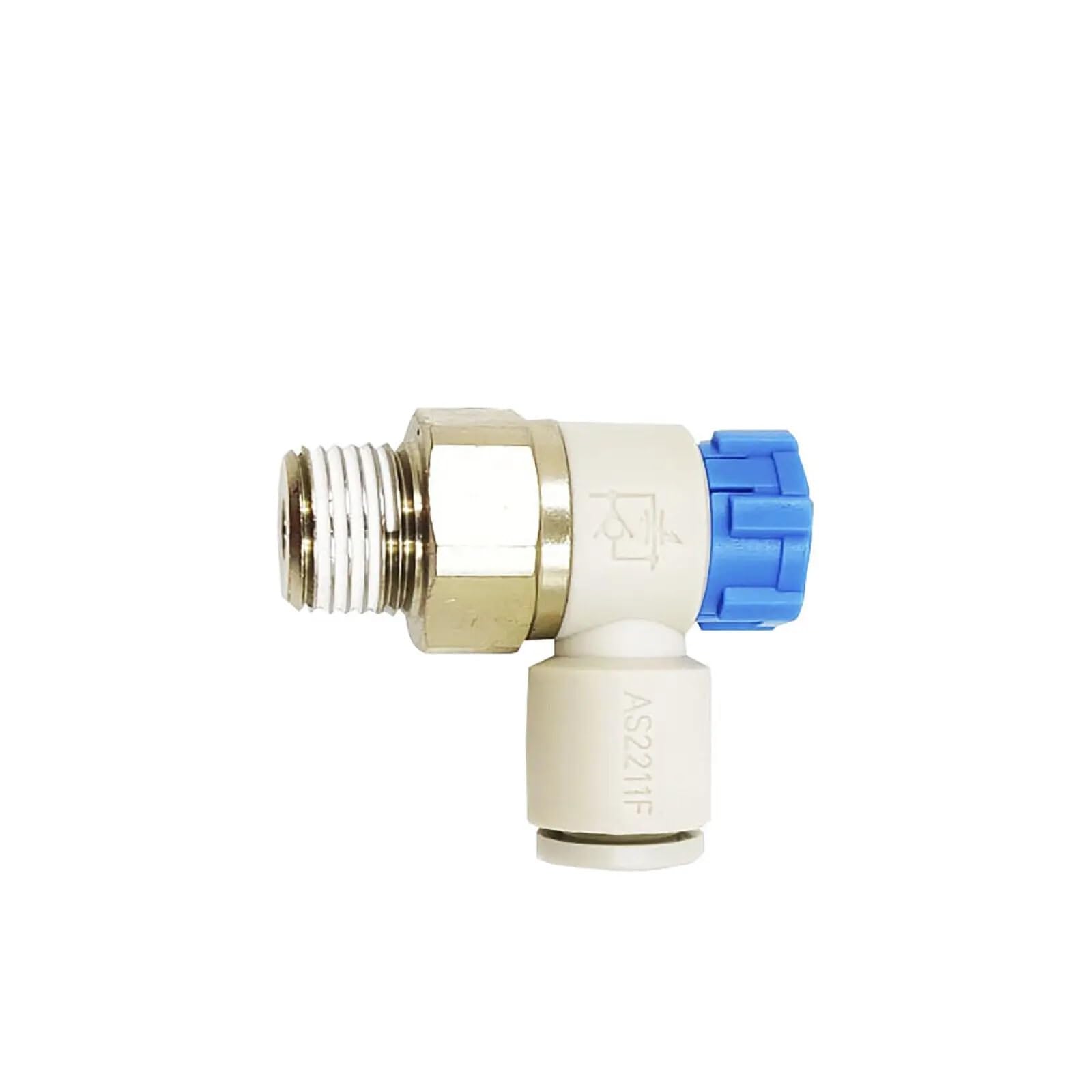 10 pièces AS2201F-02-08S, vanne de régulation de débit de vitesse coude 8 mm 1/4 pouce Port mètre
