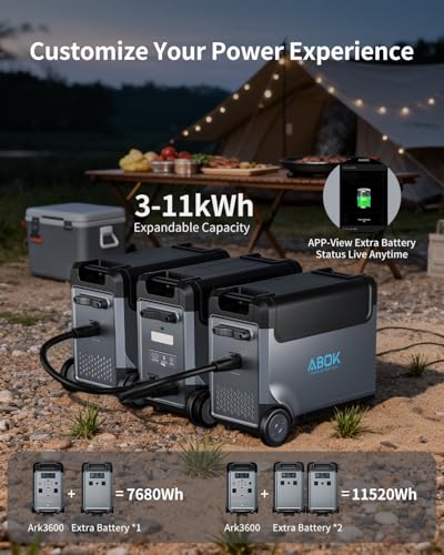 Image of ABOK Ark3600E 3840Wh LiFePO4 Extra Battery for Ark3600 Power Station