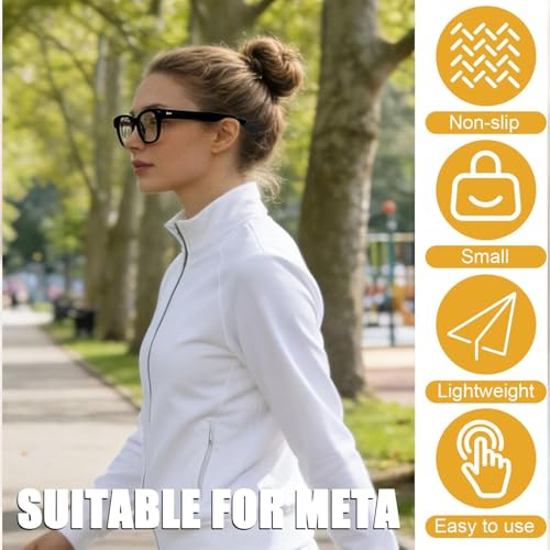 Image of 4Pcs Silicone Eyeglass Ear Grip Compatible with Wayfarer /Skyler /Headliner & Gen 2 Smart Glasses Accessories, Anti-Slip Elastic Eyeglasses Retainers for Gen 2 Smart Glasses Glasses Accessories