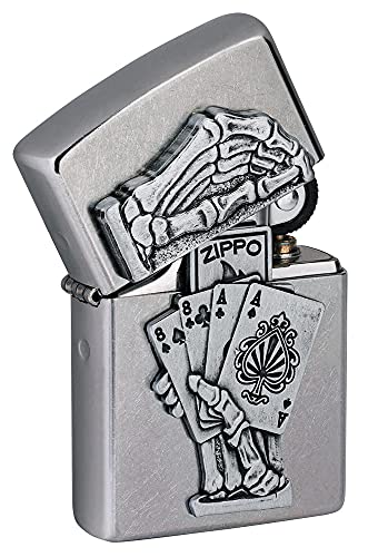 Encendedor de bolsillo Zippo Dead Mans Hand Emblem miniatura 2