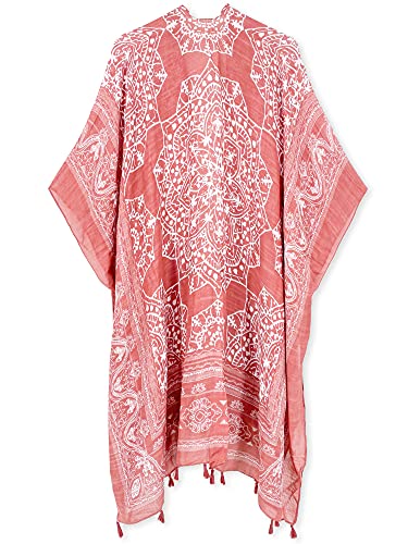 Image of Breezy Lane Women's Kimono Cardigan Summer Swimsuit Coverups Beach Cover Up with Floral Print for Vacation