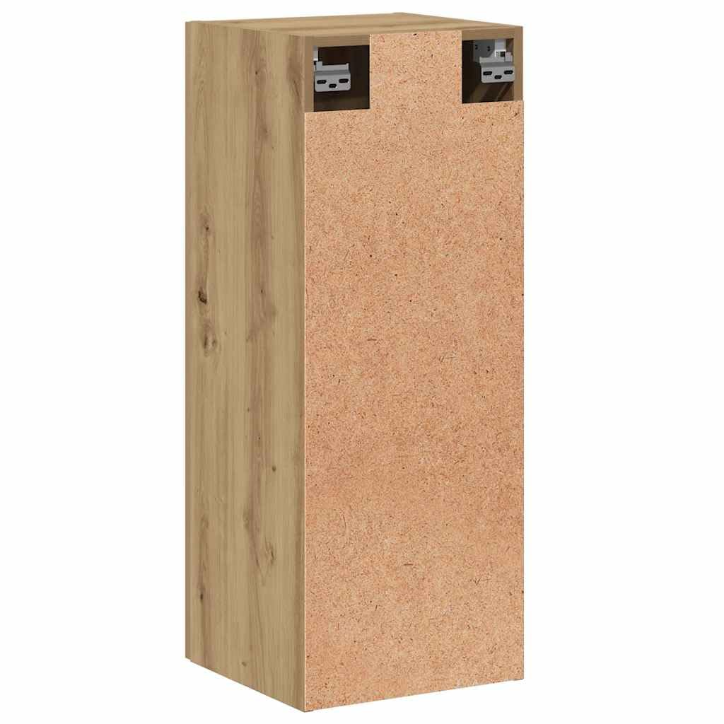 Armoire murale chêne artisanal 34,5x34x90 cm bois d ingénierie