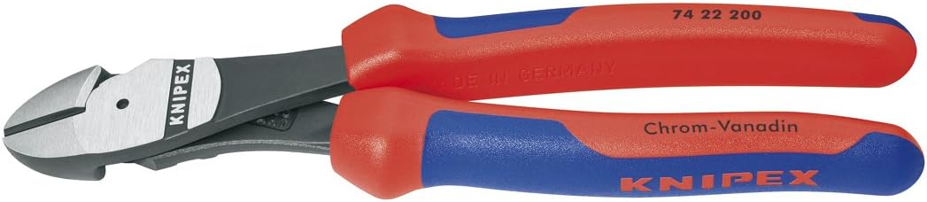KNIPEX Tools - High Leverage Angled Diagonal Cutters, 12 Degree Angled, Multi-Component (7422250SBA) KNIPEX Tools - High Leverage Angled Diagonal Cutters, 12 Degree Angled, Multi-Component (7422250SBA)