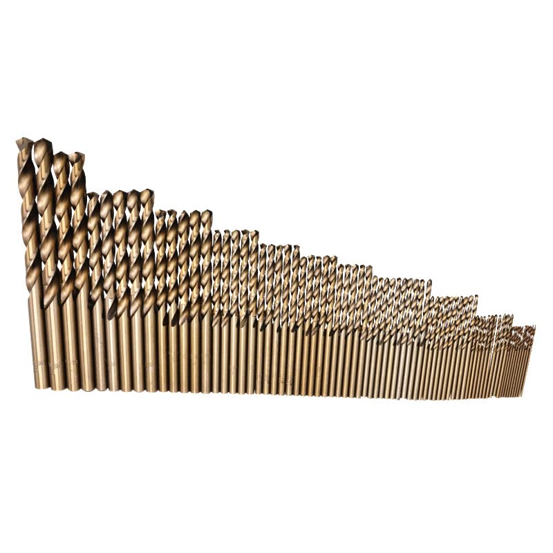 74 szt. 1-8mm wiertło kręte kobaltowe ze stali szybkotnącej metalowe wiertło do otworów do stali nierdzewnej