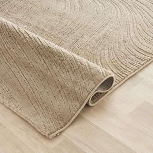 Alfombra de pelo corto Boho VIMODA con acabado premium de efecto 3D texturizado 5