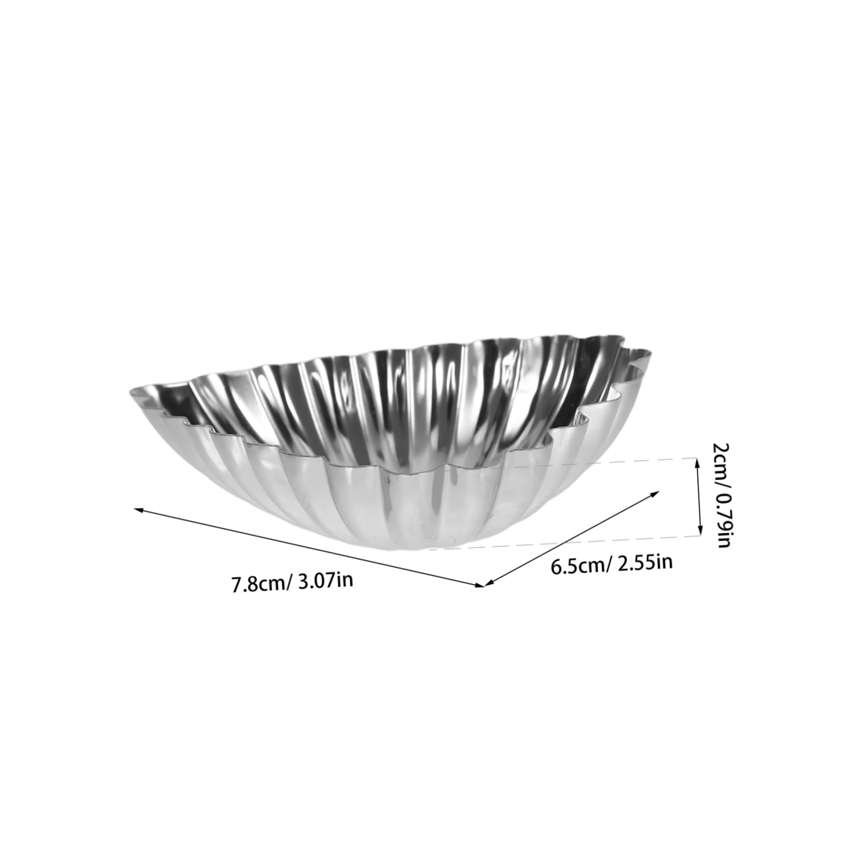 Cabilock 20Pcs Stainless Steel Decorative Baking Molds Reusable Muffin and Egg Tart Cups for Pudding Cupcakes and More for Home Bakery and Family Gatherings