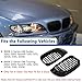 DEKEWEI E46 Grill, Black Kidney Grille Compatible with BMW 3 Series 2002-2005 E46 4-Door 320i 325i 325xi 330i 330xi Single Slat Matte Black Grill