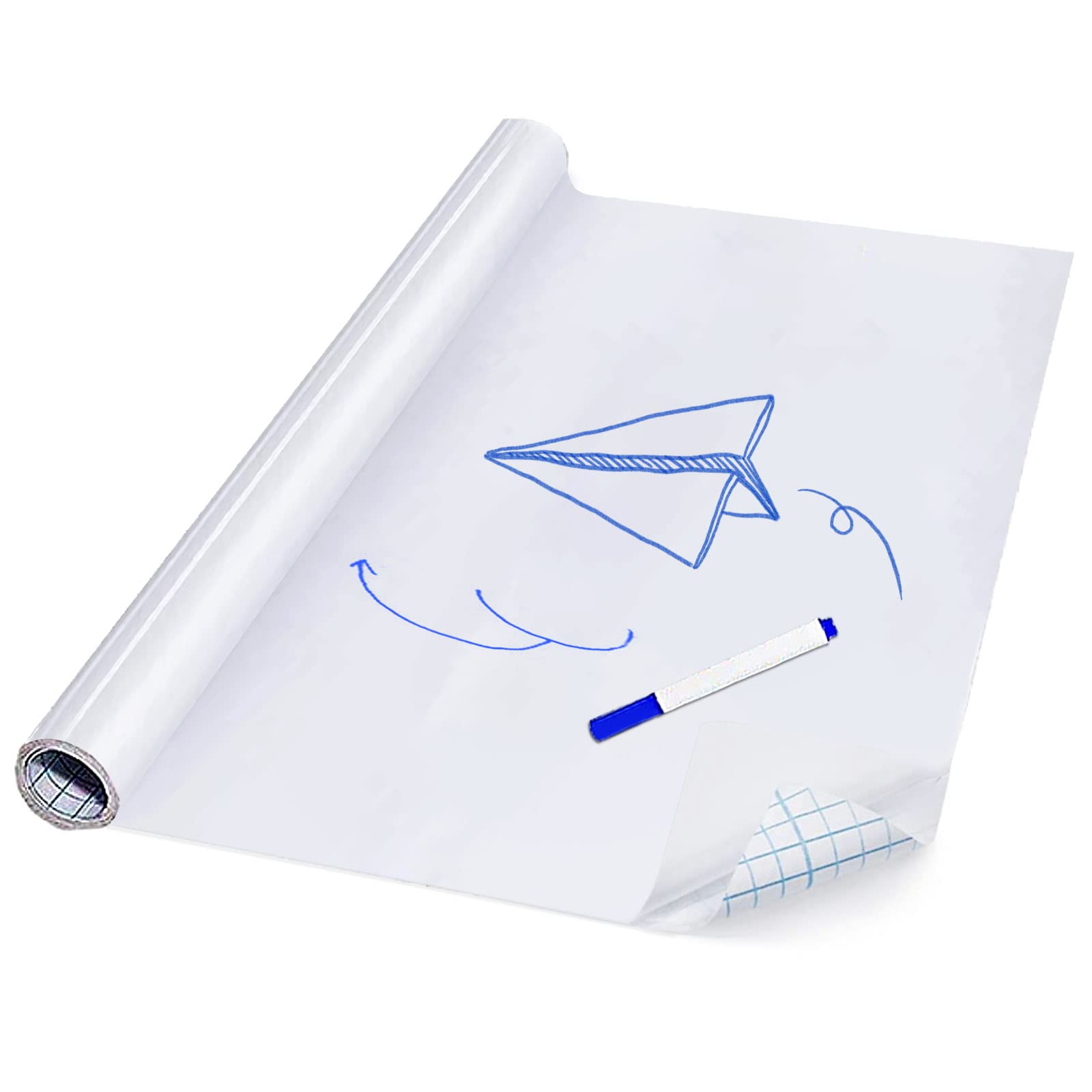 Buy Dry Wipe Self Adhesive Whiteboard Sticker Roll DIY Wall Paper 44*