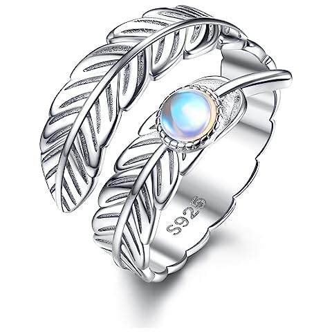 Bague en Argent KRFY avec Pierre de Lune Cover