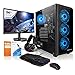 Produktbild Megaport Komplett Set Gaming PC Cyberhawk AMD Ryzen 3 PRO 2100GE 4X 3.20GHz  24" Monitor  Windows 11  AMD Radeon Vega 3  8GB DDR4 RAM  240GB SSD  Tastatur  Maus pc komplettpaket