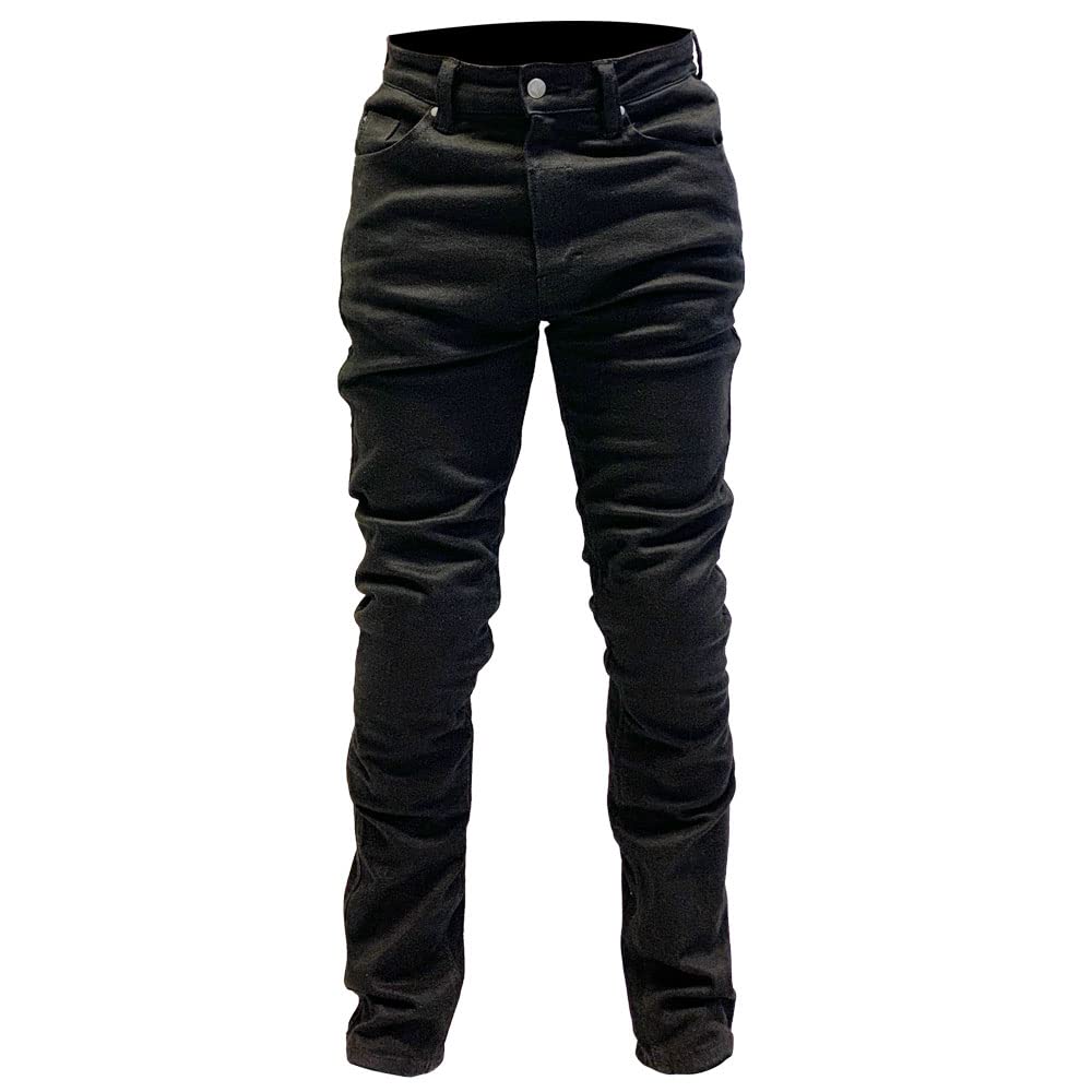 Renegade AAA CE Denim Motorcycle Jeans Short Leg Black J&S (30)
