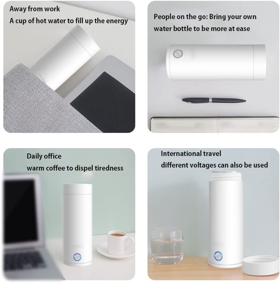 Hervidor eléctrico portátil 3 en 1 400ml sin cable miniatura 6