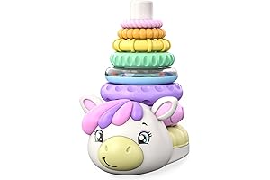 Move2Play Unicorn Stacking Toy: 7 Rings of Montessori Magic