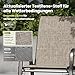 PHI VILLA 7-teiliges Gartenmöbel Set, Terrassenmöbel Outdoor mit 1 Rechteckig Gartentisch und 6 Textilene Stapelstühlen, Wetterfest E-Beschichtung Metall Gartenset für Hinterhof Veranda Poolbereich