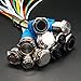 weideer 12mm Momentary Push Button Switch Metal Chassis Switch Waterproof 6V Blue Ring LED Power Symbol Light ON/Off Switch with Wire for 12mm 1/2