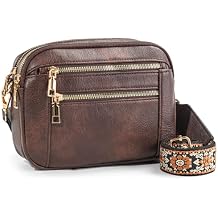 WJCD Womens Crossbody Purse - Vegan Leather Lightweight Shoulder Bag with Adjustable Strap, Stylish Small Handbags