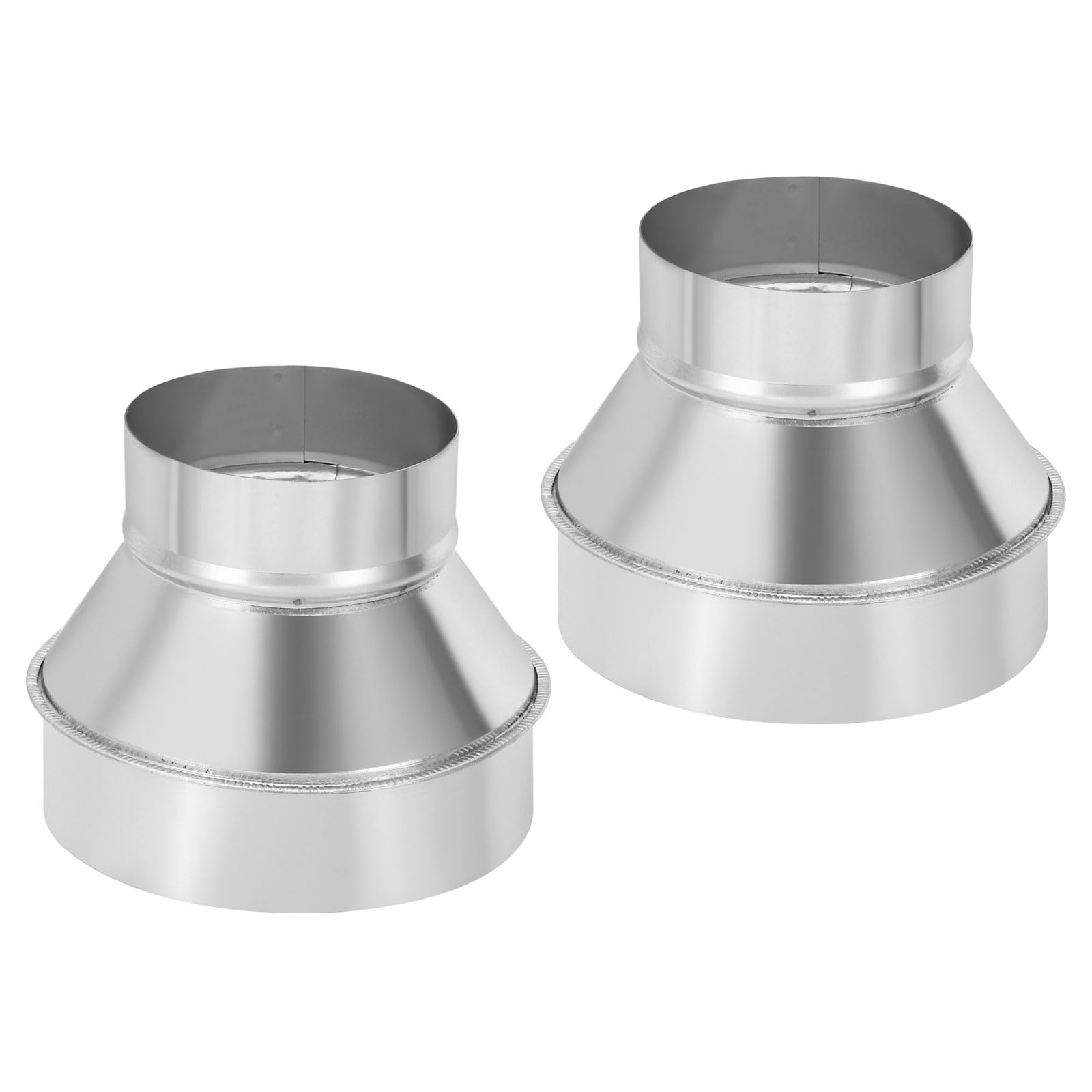 PATIKIL 6 Inch to 4 Inch Round Duct Reducer Increaser Connector