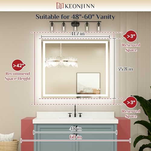 Luxury Bathroom Vanity with LED Mirror