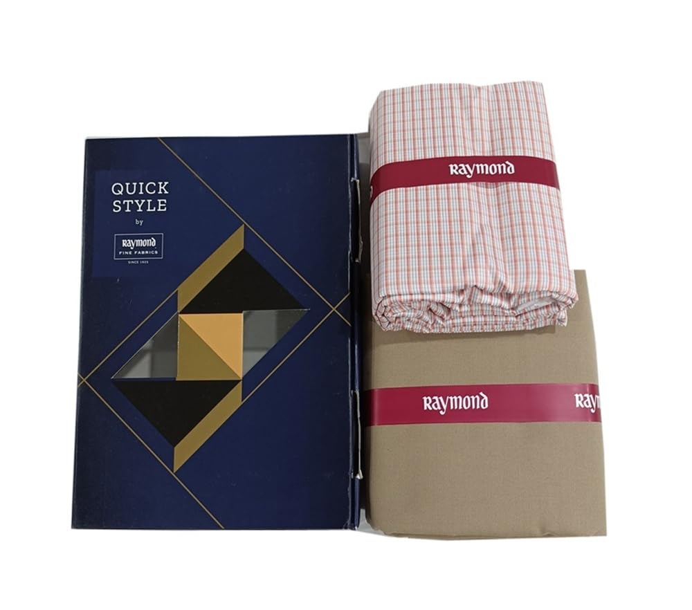 raymond fabrics Raymond Men’s Unstitched Shirt & Pant Fabric Combo | Smart Formal Wear Material Set | Tailoring Cloth for Office & Everyday Style-picture-46