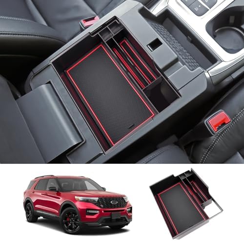 LUWU for Ford Explorer Accessories Center Console Organizer 2020-...