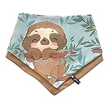 Schal PootySloth Faultiere Mint Türkis/Jungen Jersey 56 62 68 74 80 86 92 98 104 110 116 122 128 134 140 Baby Kleinkind Kind Schal Dreieckstuch Loop Handmade Juna Blau Ocker
