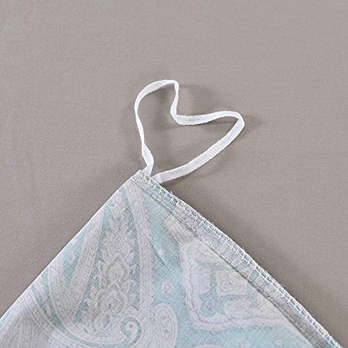 Brandream Luxury Hotel Classy Paisley Regal Themed Duvet Cover Set 100% Cotton Sateen, Inside Ties, Comfortable, Soft Durable, 3Pc 800-Thread-Count Bedding Set With Button Closure Taupe King Size #TOP6