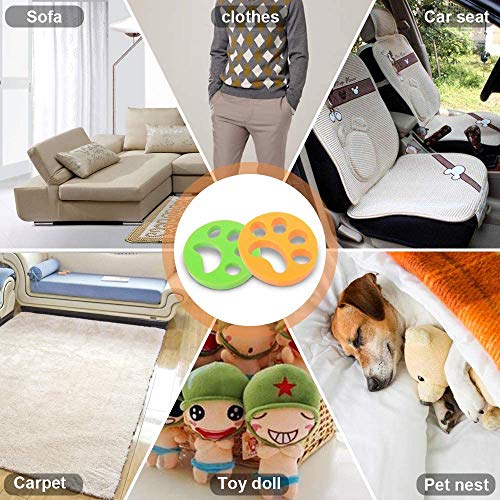 OVAREO 4 PCS Haustier Haarentferner,Wiederverwendbarer Haustier-Epilierer zur Entfernung von Tierhaaren, Haushaltsreinigungsset Waschmaschine Haarentfernung – Bild 3