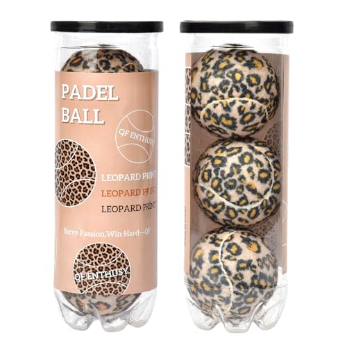 QF ENTHUSY Cheetah Tennis Balls, 3 Pack Colored Tennis, Suitable for Beginner, Training, Matches...