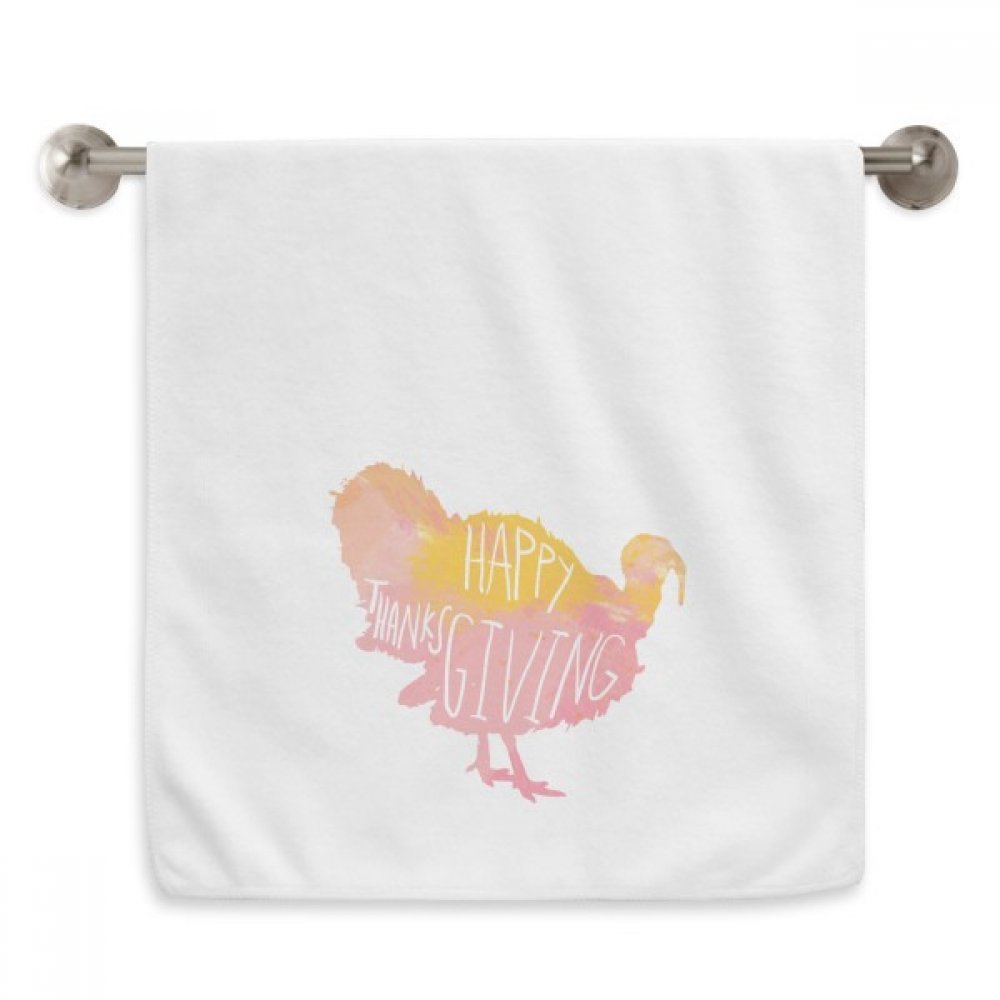 Serviettes moelleuses Thanksgiving Turquie aquarelle de haute qualite pour le visage