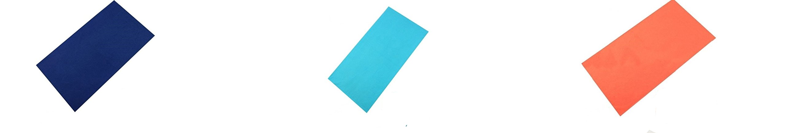The Express Hats Company Women's Blue, Turquoise, Pink 3 Pack Of Multi-Functional Seamless Stretch Fit Bandana Headscarf (Blue, Turquoise, Pink)