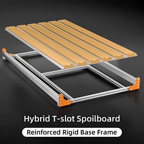 Image of FoxAlien 4080 Y-axis Extension Kit for Masuter Pro, with Upgraded T-slot Hybrid Spoilboard CNC Router Machine Working Area Extend (15.75 inch x 31.5 inch, X-Y)