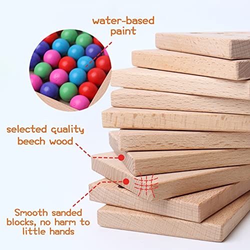 Wooden Number Tracing Board Set, Toddler Montessori Math Beads Counting Toy, Preschool Learning And Educational Math Game For Kids #TOP3