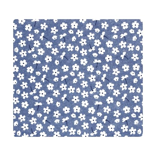 Image of Hudson Baby Unisex Baby Cotton Flannel Receiving Blankets 4-Pack, Blue Cosmos, One Size